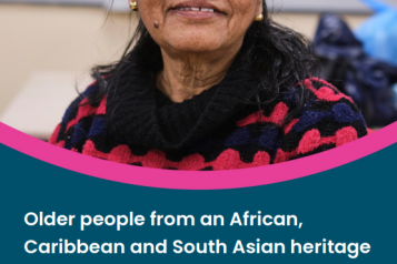 Front cover: Older people from an African, Caribbean and South Asian heritage